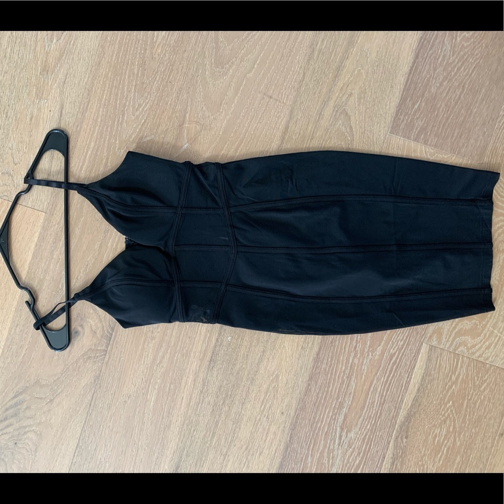 Mesh Black mini dress
